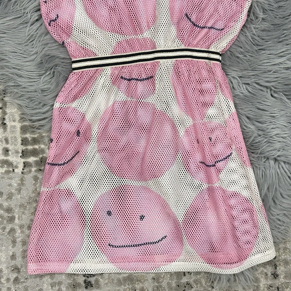 Noé & Zoë Girls Pink Smiley Net Dress‎ Size 10Y ($63) Swim Suit Cover Up